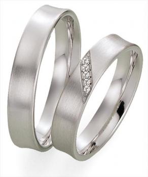 Gettmann Trauringe Weissgold 6083.45 + 6083.45