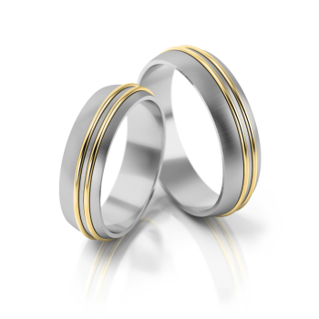 Preview: Stelmach Trauringe Weiss-Gelbgold Ravensburg 112