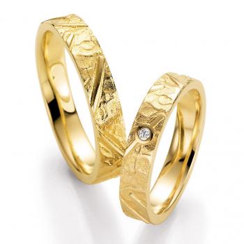 Nowotny-Collection Ruesch Trauringe Gelbgold 66/50010-042 + 66/50020-042