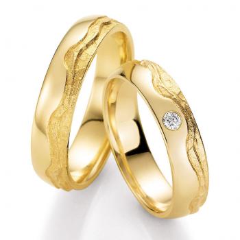 Nowotny-Collection Ruesch Trauringe Gelbgold 66/50050-052 + 66/50060-052