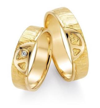 Nowotny-Collection Ruesch Trauringe Gelbgold 66/51030-053 + 66/51040-053