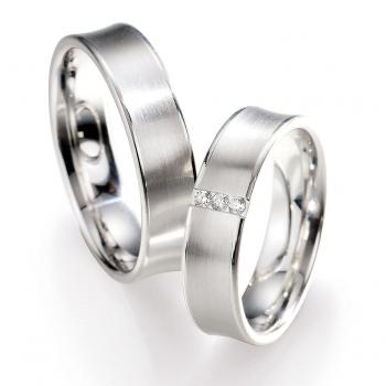 Nowotny-Collection Ruesch Trauringe Weissgold 66/05160-055 + 66/05160-055