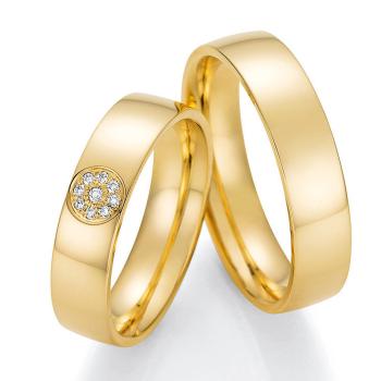 Nowotny-Collection Ruesch Trauringe Gelbgold 66/60050-052 + 66/60060-052