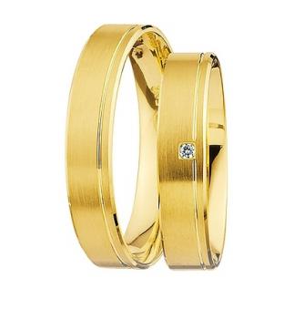 Nowotny-Collection Ruesch Trauringe Gelbgold 66/02010-045 + 66/02010-045