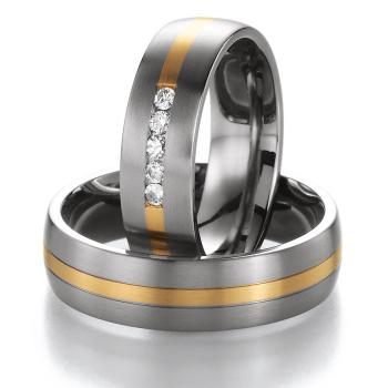 Nowotny-Collection Ruesch Trauringe Titan 78/80030/060 + 78/80040/060