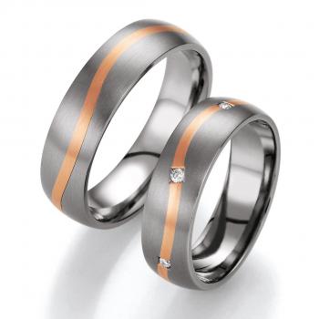 Nowotny-Collection Ruesch Trauringe Titan 78/80090-060 + 78/80100-060