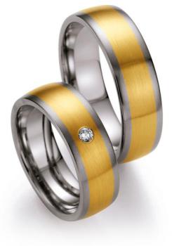 Nowotny-Collection Ruesch Trauringe Edelstahl 88/05070-065 + 88/05070-065