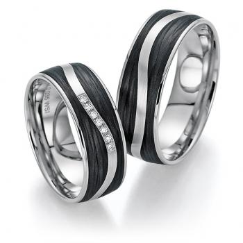 Bayer Trauringe Carbon 60 88431 /070 + 61 88431 /070