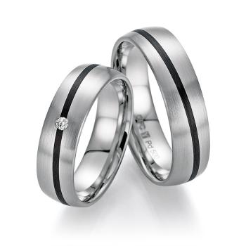 Bayer Trauringe Carbon 60 88433 /060 + 61 88433 /060