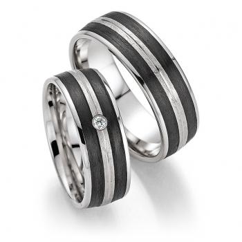 Bayer Trauringe Carbon 60 88471 /070 + 61 88471 /070