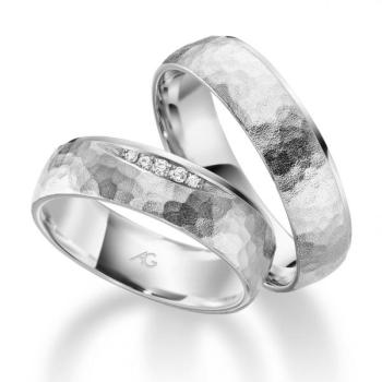 August Gerstner Trauringe Weissgold 4/28672/6 + 28672/6