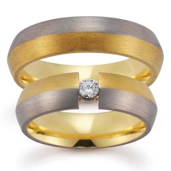 August Gerstner Trauringe Weiss-Gelbgold 4/20499/6  + 20499/6