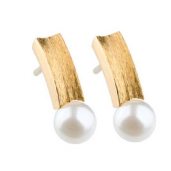 Ohrstecker Gelbgold vergoldet E312 von Ernstes Design