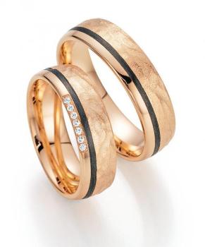 Fischer Trauringe Carbon 22 01470/060 + 23 01470/060