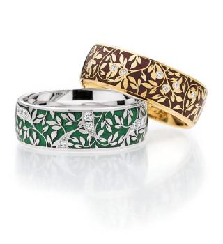 Fischer Trauringe Carbon 25 47562/070 + 25 57563/070