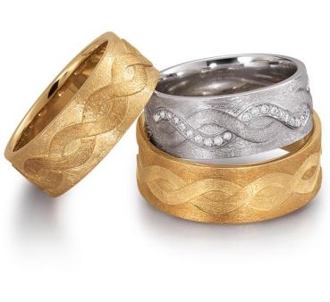 August Gerstner Trauringe Weissgold 4/28054/7.8 + 28054/7.8