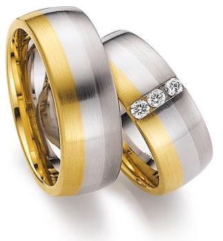 August Gerstner Trauringe Platin 4/27196/8 + 27196/8