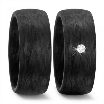 Titan Factory Trauringe Carbon 59282/002/005/N000 + 59289/002/000/N000