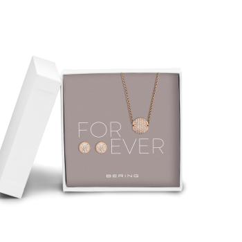 Bering  Anhänger Kette Ohrringe Set 45cm 414Sparkle-708-Rosegold