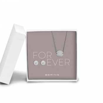 Bering  Anhänger Kette Ohrringe Set 45cm 414Sparkle-708-Silver