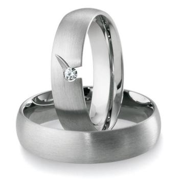 Breuning Trauringe Weissgold DR 041210 / HR 041220