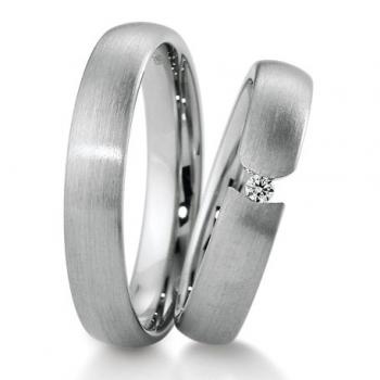 Breuning Trauringe Weissgold DR 041270 / HR 041280