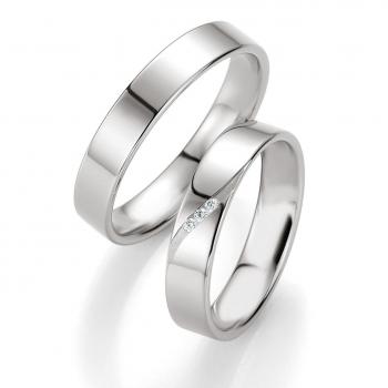 Breuning Trauringe Weissgold DR 042290 / HR 042300