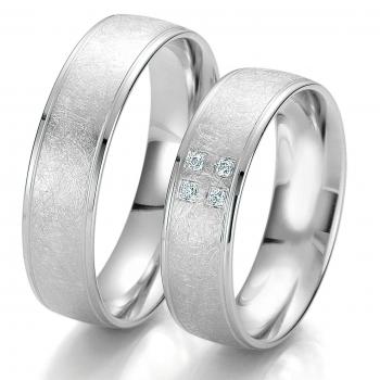 Breuning Trauringe Weissgold DR 062270 / HR 062280