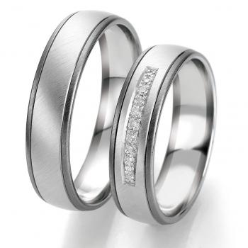 Breuning Trauringe Weissgold DR 063110 / HR 063120