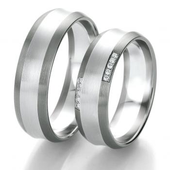 Breuning Trauringe Weissgold DR 063170 / HR 063180