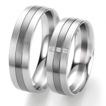 Breuning Trauringe Weissgold DR 063290 / HR 063300