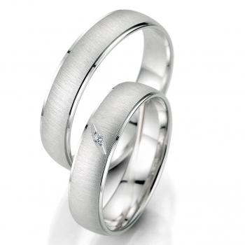 Breuning Trauringe Weissgold DR 070250 / HR 070260