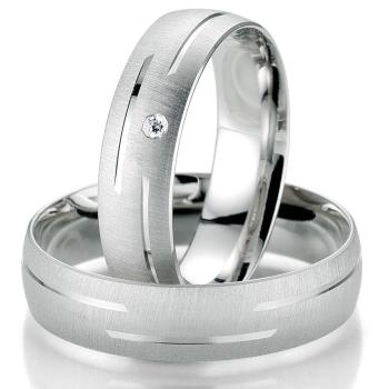 Breuning Trauringe Weissgold DR 070410 / HR 070420