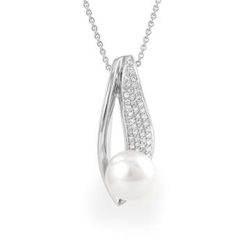 Breuning Anhänger - Chin. Zuchtperle/Brillant 0,332 Ct. w/si 310