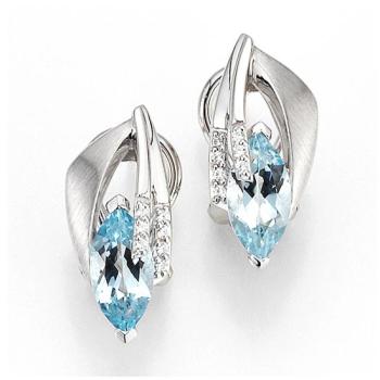 Breuning Ohrschmuck - Edel Topas hell/Brillant 0,083 Ct. w/p1 28