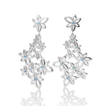 Breuning Ohrschmuck  - Edel Topas dunkel (swiss Blue) 12020480