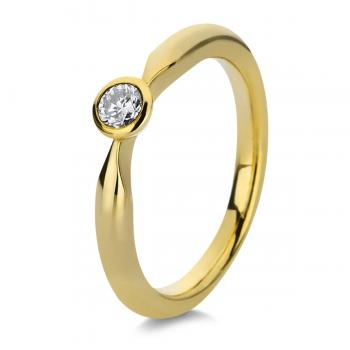 Diamant Ring Zarge 585er Gelbgold 1A063G454-1 