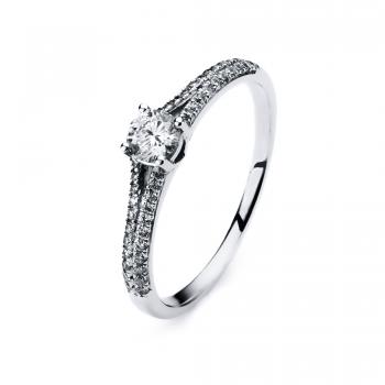 Diamant Ring 4er-Krappe 585er Weißgold 1A310W454-1 