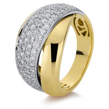 Diamant Ring 750er Gelbgold / Weißgold 1B976GW855-1 