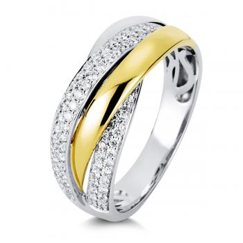 Diamant Ring 750er Weißgold / Gelbgold 1C000WG853-1 