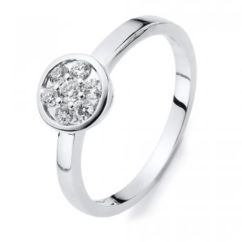 Diamant Ring Zarge 750er Weißgold 1C006W854-1 