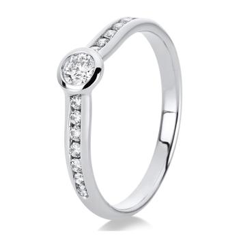 Diamant Ring Zarge 585er Weißgold 1C523W454-1 