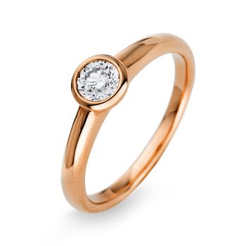 Diamant Ring Zarge 750er Rotgold 1H300R852-1 