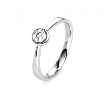 Diamant Ring Zarge 585er Weißgold 1J124W454-1 
