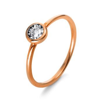 Diamant Ring Zarge 750er Rotgold 1Q204R854-4 
