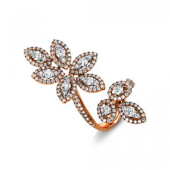 Diamant Ring 750er Rotgold / Weißgold 1R269RW853-1 
