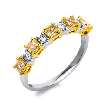Diamant Ring 4er-Krappe 750er Weißgold / Gelbgold 1S908WG854-1 