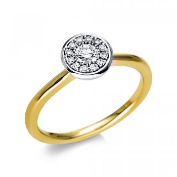 Diamant Ring 750er Gelbgold / Weißgold 1T808GW854-2 
