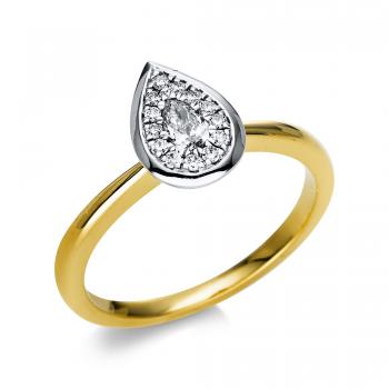 Diamant Ring 750er Gelbgold / Weißgold 1T810GW854-1 