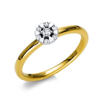 Diamant Ring 750er Gelbgold / Weißgold 1T811GW854-2 
